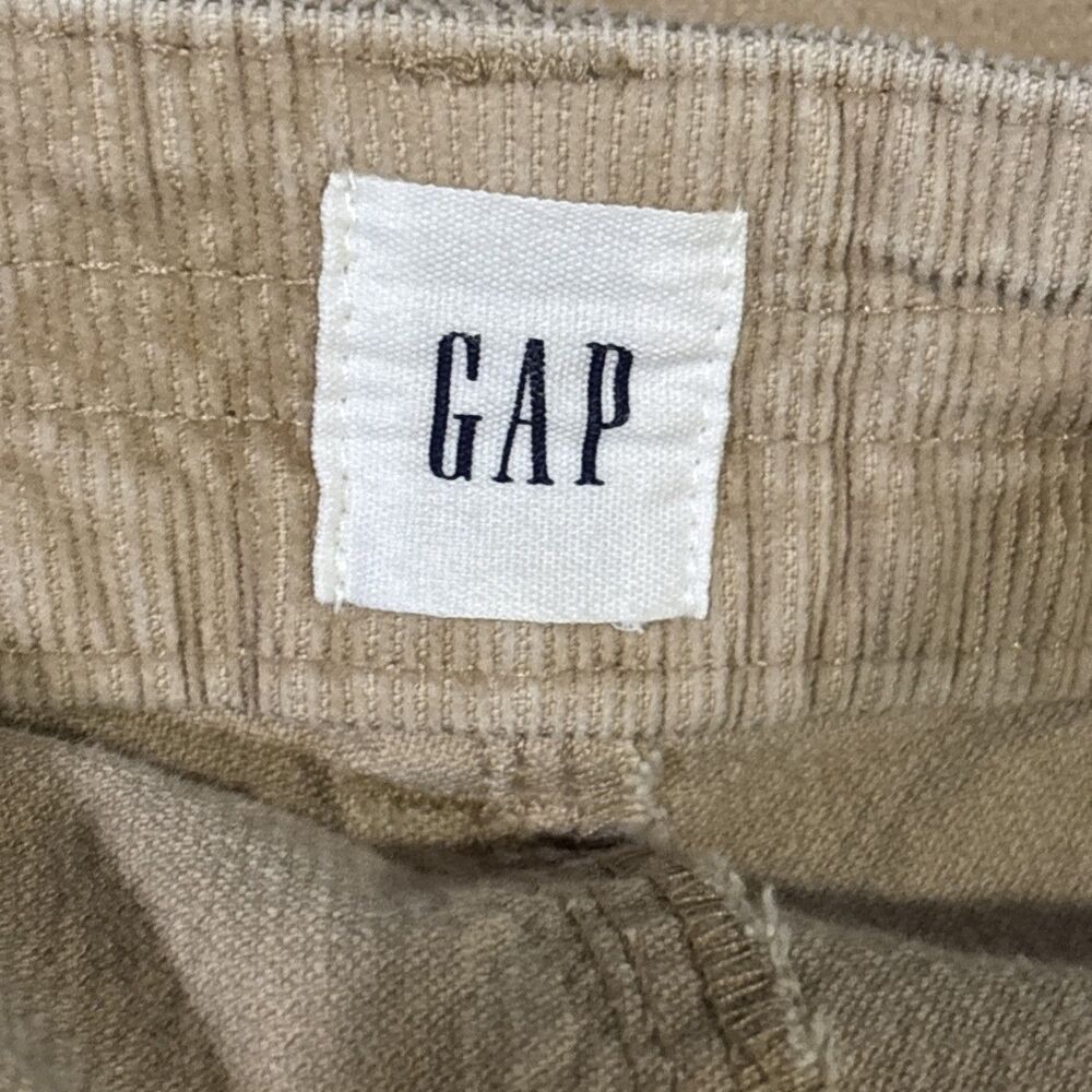 GAP Women’s High Rise Wide-Leg Tan Corduroy Pants Pockets Stretch Women's Size 4 - Picture 9 of 11